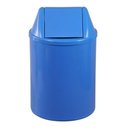 Ver imagem 1 de Lixeira Plástica com Tampa Vai-vem 12 Litros Cor:azul