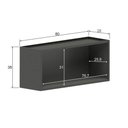 Ver imagem 4 de Armário de Cozinha Modulado Estilo 7004 2 Portas Cinza-grafite - Bertolini
