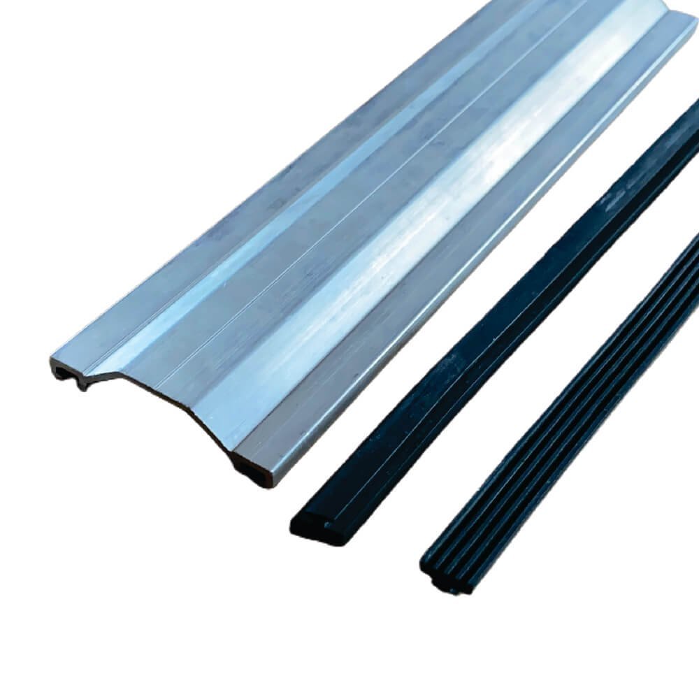 Ver imagem 2 de Perfil Trapezio Alumínio Natural - 3,00m + gaxeta