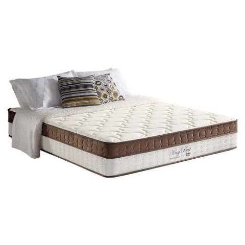Colchão Molas Ensacadas Masterpocket King Best Euro Pillow Brown (193x203x28) - D Angelis Anjos