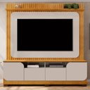 Ver imagem 6 de Estante Painel para Tv 65 Pol 182cm Ripado Vanie D04 Bali/cedro - Mpozenato