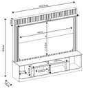 Ver imagem 4 de Estante Painel para Tv 65 Pol 182cm Ripado Vanie D04 Bali/cedro - Mpozenato