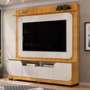 Ver imagem 2 de Estante Painel para Tv 65 Pol 182cm Ripado Vanie D04 Bali/cedro - Mpozenato