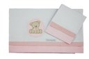Ver imagem 1 de Lençol de Carrinho Urso Bolacha Rosa