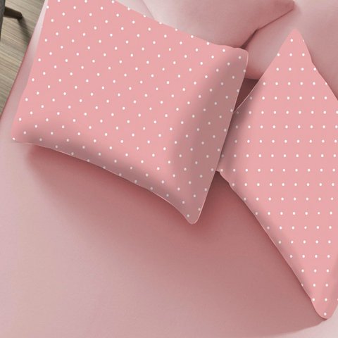 Jogo de Cama Casal Portallar Elegance Percal Misto 60/40 150 Fios 50% Algodão 50% Poliéster Poa 3 Pe