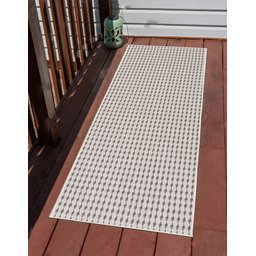 Tapete Passadeira Andaraí 45x140cm Off White/Capuccino - Algodão FASTLAR - 2