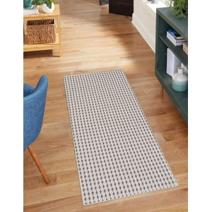Tapete Passadeira Andaraí 45x140cm Off White/Capuccino - Algodão FASTLAR