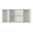 Ver imagem 4 de Armario Aereo 120 Cm 4p Mara Savana Preto Mobbs