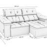Sofá 2 Lugares 260cm Retrátil e Reclinável Sierra - 5