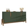 Buffet Aparador 170cm 4 Portas Lizz Casa D Verde Oliva/cedro - 6