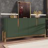 Buffet Aparador 170cm 4 Portas Lizz Casa D Verde Oliva/cedro - 1