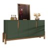 Buffet Aparador 170cm 4 Portas Lizz Casa D Verde Oliva/cedro - 10