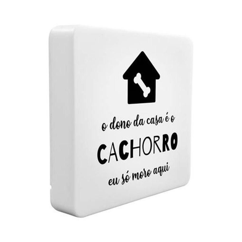 Luminária Box Slim o Dono É o Cachorro Usb - 1
