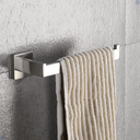 Ver imagem 7 de Kit Acessórios para Banheiro Acabamento Quadrado Aço Inox Escovado 4 Peças