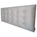 Ver imagem 2 de CABECEIRA ESTOFADA DURASI 15 SUEDE LISO BEGE CASAL 140 X 60 cm RBL