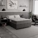 Ver imagem 6 de Cama Box Baú Casal Bipartido + Colchão D33 One Face - Suede Cinza - e-Shop Casa