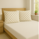 Ver imagem 1 de Jogo de Cama Malha 100% Algodão Lençol + Fronhas Queen Soft - Soft Nature Caqui