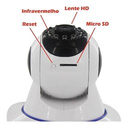 Câmera Segurança Babá Eletrônica Wifi Ip Visão Noturna - 2