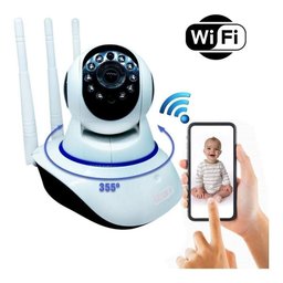 Câmera Segurança Babá Eletrônica Wifi Ip Visão Noturna - 4