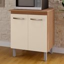 Ver imagem 2 de Balcão Multiuso com Tampo 70 Cm 2p Serena Savana Off White Mobbs