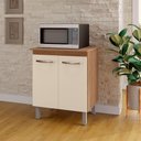 Ver imagem 5 de Balcão Multiuso com Tampo 70 Cm 2p Serena Savana Off White Mobbs