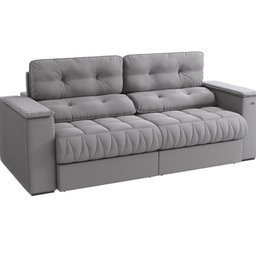 Sofá 260cm com Porta Copos Retrátil e Reclinável Premier - 2