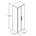 Ver imagem 3 de Sapateira 2 Portas para até 10 Pares Marrom/Wood/Cristalo