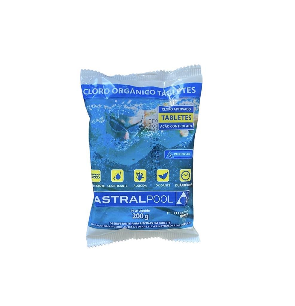 Kit 20 Pastilhas Cloro Orgânico 200g Astralpool Piscina - 2