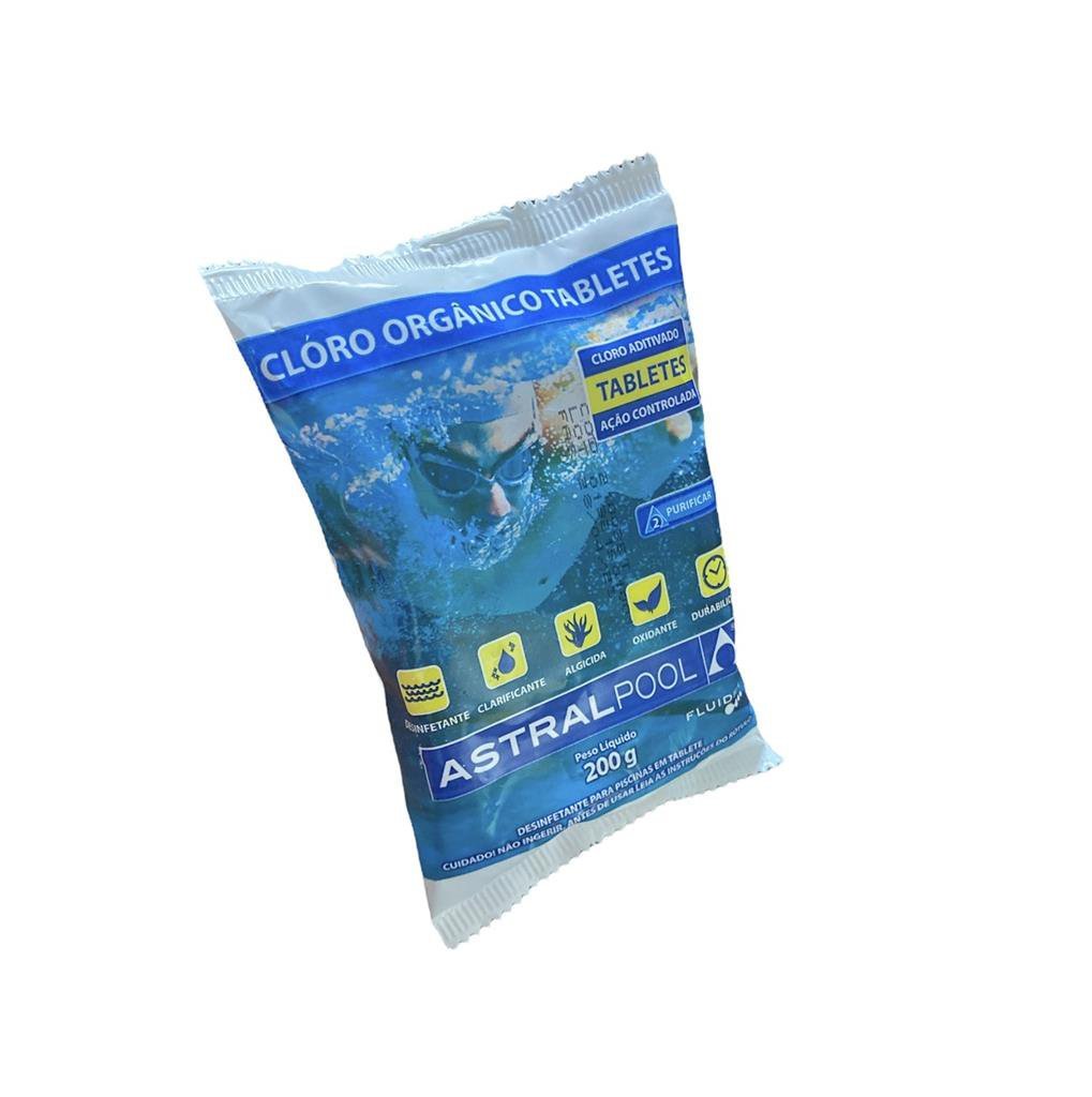 Kit 20 Pastilhas Cloro Orgânico 200g Astralpool Piscina - 4