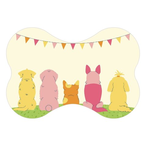 Tapete Comedouro Ração Cachorro Pet Cão Dog Lona Nº2 - 30x44 Arte na Arte Tapete para Comedouro de C