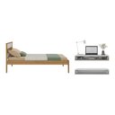 Ver imagem 5 de Cama de Solteiro para Colchão 88 X 188 Cm com Penteadeira 90cm Suspensa Multimóveis Cr35248