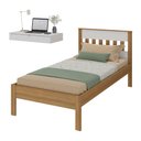 Ver imagem 1 de Cama de Solteiro para Colchão 88 X 188 Cm com Penteadeira 90cm Suspensa Multimóveis Cr35248