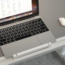 Ver imagem 2 de Mesa Notebook Ajustável Dobrável Alumínio Madeira Multiuso Cama Sofá Estudo Café Articulável