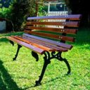 Ver imagem 3 de Banco de Jardim Modelo Tamanduá Pés de Alumínio Fundido - Marrom