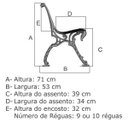 Ver imagem 4 de Banco de Jardim Modelo Tamanduá Pés de Alumínio Fundido - Marrom