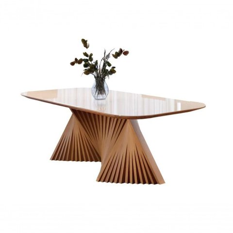 Mesa de Jantar Madeira Maciça 1,60x0,90m - Opala - Harmonia