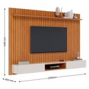 Ver imagem 2 de Painel para Tv Home Suspenso Ripado Loft 2.2 Nature Off White - Imcal