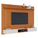 Ver imagem 1 de Painel para Tv Home Suspenso Ripado Loft 2.2 Nature Off White - Imcal