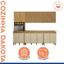 Ver imagem 2 de Cozinha Completa Modulada 5 Peças Dakota Aéreo Fresado Bege/Cinamomo/Off White