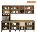 Ver mais imagens de Cozinha Completa Modulada 5 Peças Dakota Aéreo Fresado Bege/Cinamomo/Off White