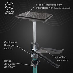 Suporte Telescópico 500 a 1.150mm para Elevação de Armários 30kg Renna 01 Unidade - 3