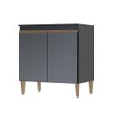 Ver imagem 2 de Balcão para Cooktop com 2 Portas 80x52cm Mdp 0467 Menu Móveis