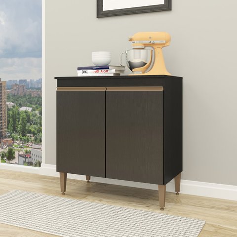 Balcão para Cooktop com 2 Portas 80x52cm Mdp 0467 Menu Móveis