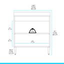 Ver imagem 4 de Balcão para Cooktop com 2 Portas 80x52cm Mdp 0467 Menu Móveis