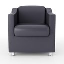 Ver imagem 4 de Kit 10 Poltronas Decorativas Recepção Sala Courino Cinza