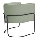 Ver mais imagens de Poltrona Decorativa Betina Base Aço Preto Bouclé Verde Claro - Nexta Casa