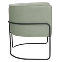 Ver imagem 7 de Poltrona Decorativa Betina Base Aço Preto Bouclé Verde Claro - Nexta Casa