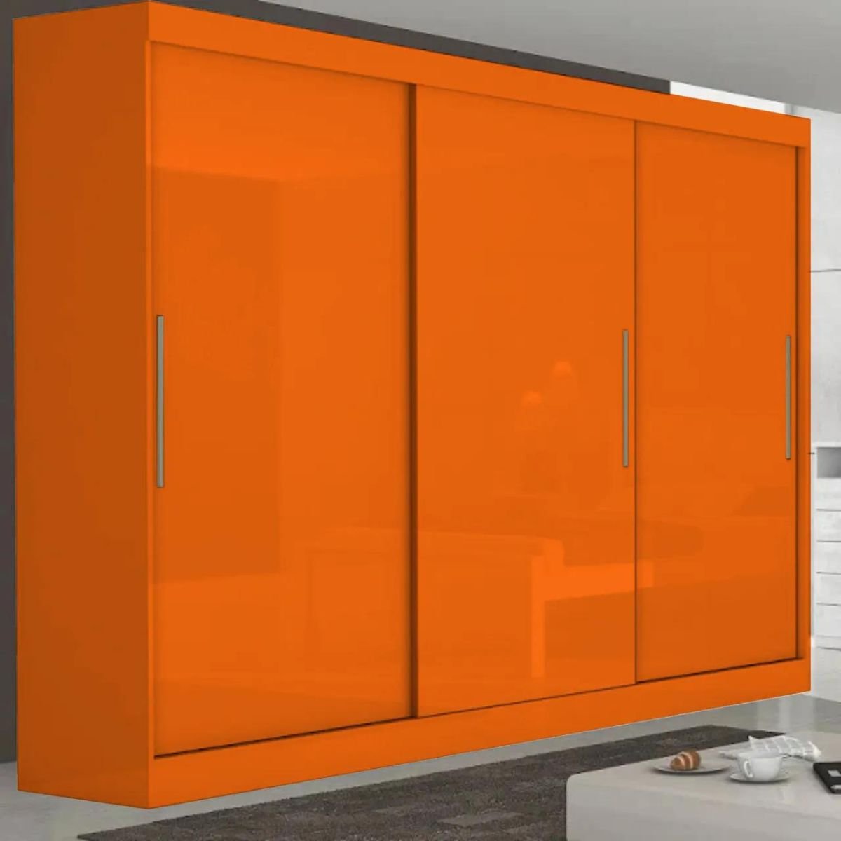 Revest para Formica Orange Laranja Escovado 3m X 60cm Acabamento Resistente Moveis Pp3609 - 3