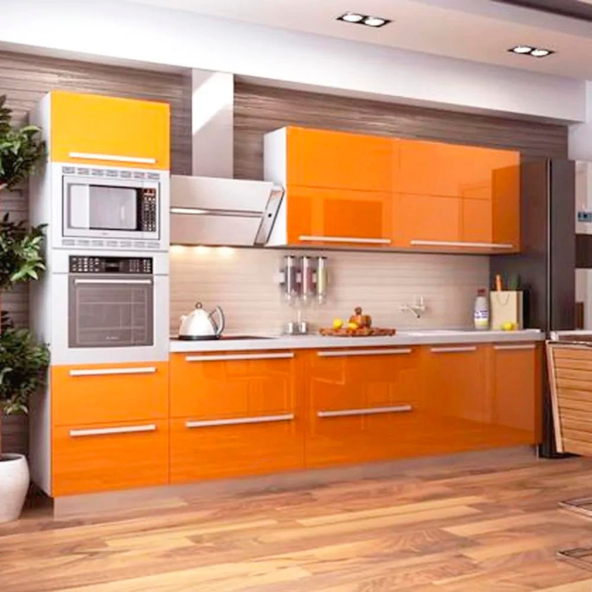 Revest para Formica Orange Laranja Escovado 3m X 60cm Acabamento Resistente Moveis Pp3609 - 10