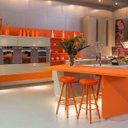 Ver imagem 5 de Revest para Formica Orange Laranja Escovado 3m X 60cm Acabamento Resistente Moveis Pp3609